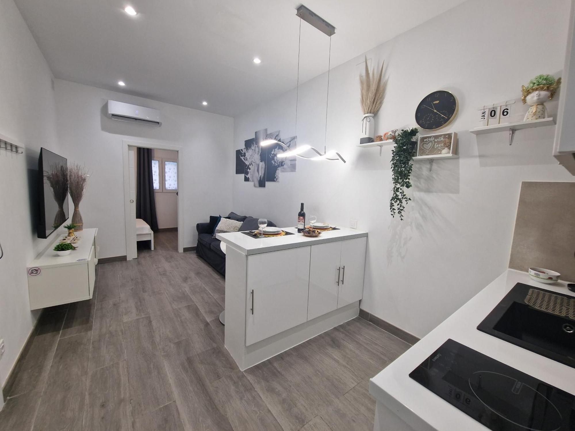 Barcelona, Apartamento De 1 Habitacion Apartman L'Hospitalet de Llobregat Kültér fotó